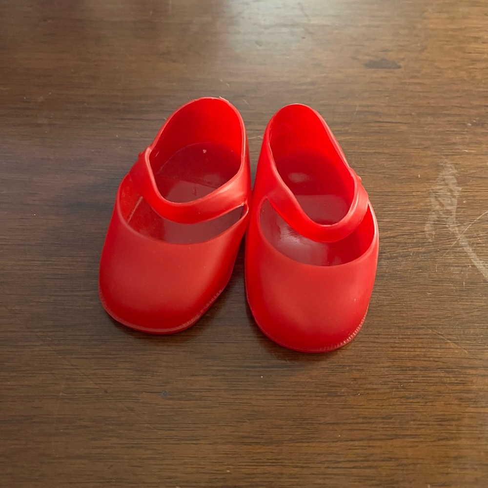Doll Red Plastic Ballet Flats